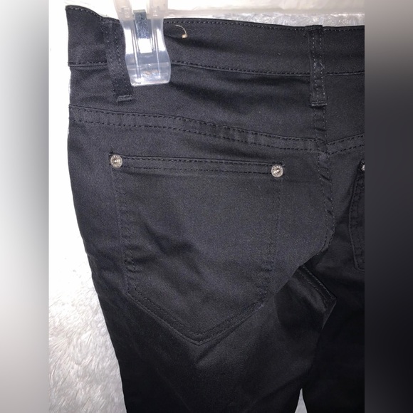 Hybrid & Co. Black Pants w/ Reflective Side Metallic Silver Stripe Sz 3 NWOT - Picture 7 of 9